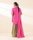 Unstitched Women's Pink Textured Lawn 3 Piece Suit